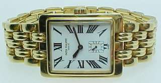Mens Rare Patek Philippe Gondolo 5010J 18K Gold Watch  