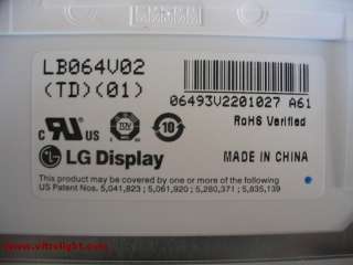 4inch LG TFT LCD module, LB064V02 TD01,640*480  