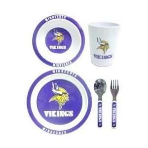  Minnesota Vikings NFL Childrens 5 Piece Dinner Set by 