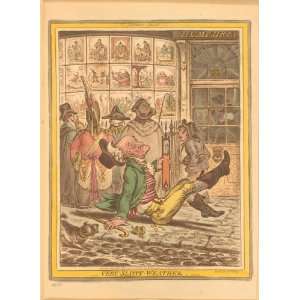  Very slippy weather / etchd by Js. Gillray.