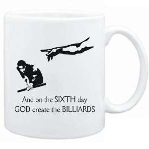  New   Sixth Day God Create The Billiards  Mug Sports 