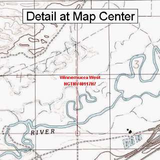 USGS Topographic Quadrangle Map   Winnemucca West, Nevada (Folded 