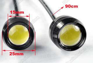 Larger Lens 2pcs 3W LED Eagle Eye Rear Back Up Reverse Tail Light Lamp 