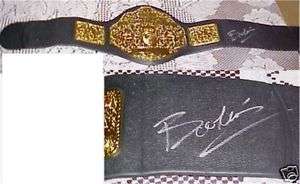TNA WWE Booker T Signed Foam BELT COA PROOF  