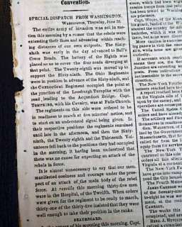   War Newspaper BOONVILLE MO Missouri   Harpers Ferry WV   Cairo IL