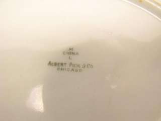 Vintage Chicago Oval Restaurant Plate Albert Pick & Co  