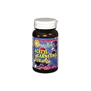  Acetyl L Carnitine 250 mg 250 mg 30 Capsules Health 