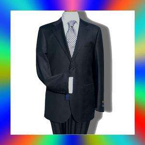 New M.Valentino Solid Charcoal Gray 2B Mens Dress Suit  