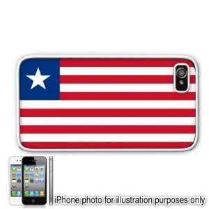  Liberia Liberian Flag Apple Iphone 4 4s Case Cover White 