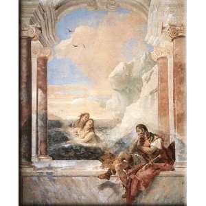  Thetis Consoling Achilles 13x16 Streched Canvas Art by 