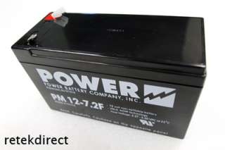 POWER BATTERY COMPANY INC PM12 7.2F 12 VOLT UPS BATTERY  