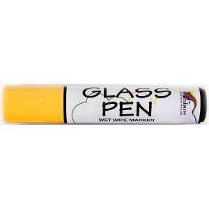  Glass Pen Large Yellow   For Writing on WINDOWS & GLASS 