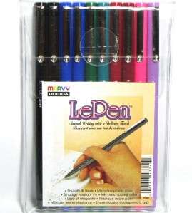 Marvy LePen Le Pen Fineline Marker   8 Color Set   10PC  