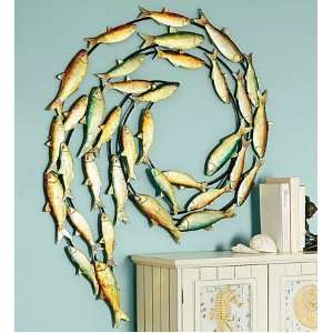  Glory Of The Sea Metal Fish Wall Sculpture