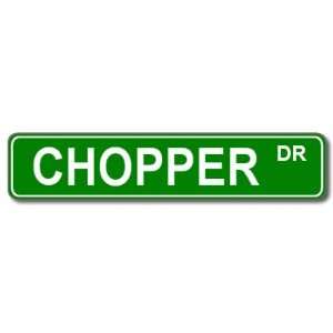  CHOPPER motorcycle Street Sign Custom Aluminum Street 