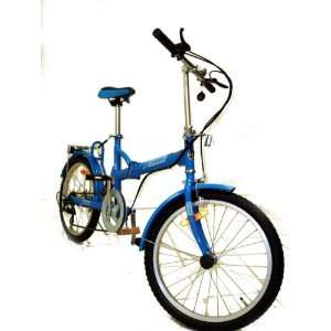  Bestco Folding Bike 20Wheels,3 speeds   BLUE Sports 