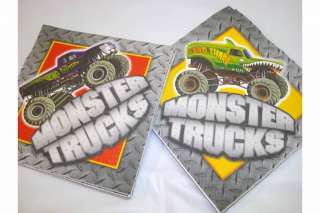 224 PC LOT MONSTER TRUCK JAM PARTY BIRTHDAY TABLEWARE Cup plate napkin 