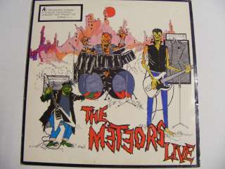 THE METEORS Live UK Castle Communications 1985 Alternative Rock LP 