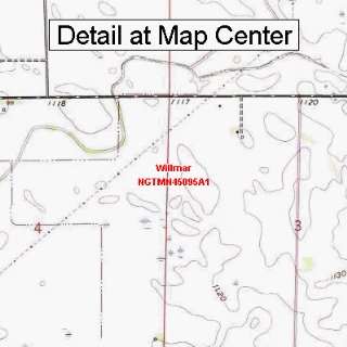  USGS Topographic Quadrangle Map   Willmar, Minnesota 