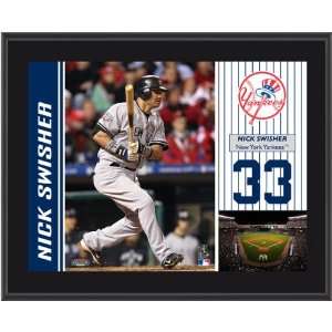 Nick Swisher Plaque  Details New York Yankees, Sublimated, 10x13 