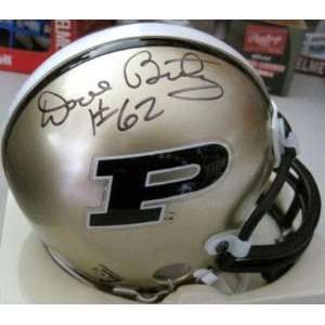  Autographed Dave Butz Mini Helmet   Purdue W coa 