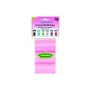  5star Cored Scented Dog Walking Poop Bags Pink 36 Count 