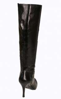 Nine West Womens Boots Goodtaste Black Knee High Leather  