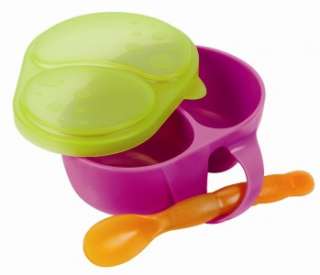Sassy First Solids Feeding Bowl With Spoon Green/Purple 037977300093 