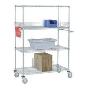 Stainless Steel Wire Shelf Truck 36x24x69 1200 Lb. Capacity With 