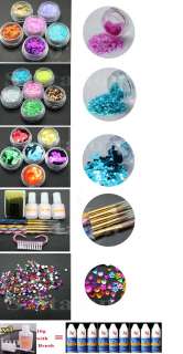 Pro 36 Acrylic Powder UV Primer Glitte Liquid NAIL ART TIP Brush Glue 