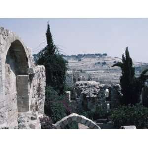  View of Historical and Religious Ruins in Jerusalem, Israel 