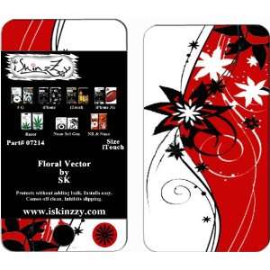  Floral Vector Ipod Touch & Itouch 2nd Skin Cover 