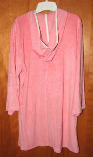 Bath Body Works Micro Terry Tunic Hooded SWIM COVER  ROBE Size L XL 