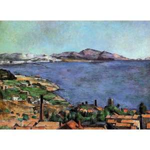  Oil Painting The Gulf of Marseilles Paul Cezanne Hand 