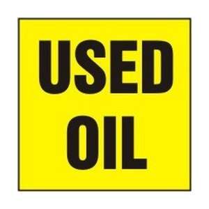 Hazardous Waste Labels USED OIL 6 x 6 (QTY/25)