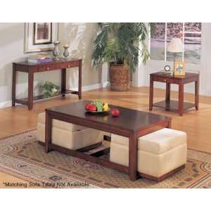  YT Furniture Adelia Coffee Table Set (Cherry )