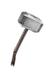 Marvels Avengers Movie Thor Movie Hammer Costume, Brown/Silver, One 