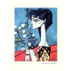  Pablo Picasso Wife of Picasso Hand Signed S/N L/E w/COA 