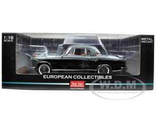 1958 MERCEDES 220SE COUPE BLACK/SILVER 1/18 DIECAST CAR MODEL BY 