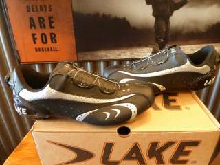 Lake CX170 Road Bike Shoe EUR 43/USA 9 Black/Silver  