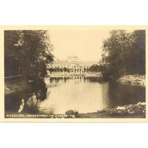   Vintage Postcard Spa and Gardens Wiesbaden Germany 