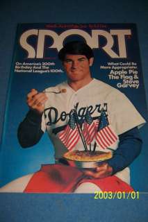 1975 Sport Magazine LOS ANGELES Dodgers STEVE GARVEY No Label FREE 