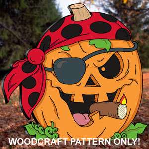 Pirate Jack O Lantern Woodcraft Pattern by Sherwood  