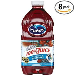 Ocean Spray Cranberry Blueberry Juice, 64 Ounce Bottles (Pack of 8 