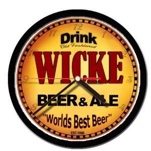  WICKE beer and ale cerveza wall clock 