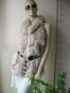 Wonderful Womens fox fur vest/ jacket(natural white)  