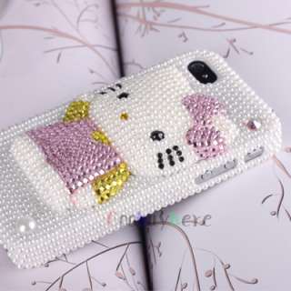 Bling 3D Hello Kitty Case Cover for iPhone 4  
