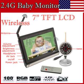 4GHz Wireless Camera Baby Monitor Voice Control New 4channle Kit 