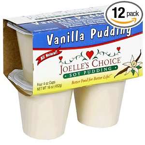 Joelles Choice Soy Pudding, Vanilla, 4 Ounce Units (Pack of 48)