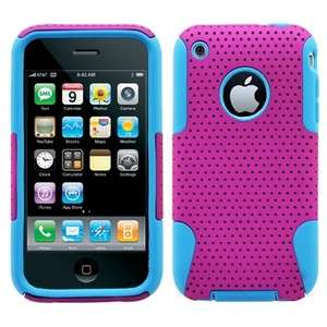 iPhone 3G 3GS Hybrid Silicone Hard Case Purple/Blue  